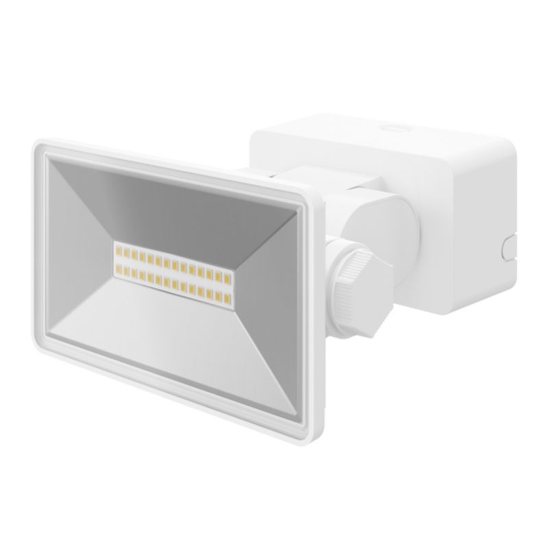 GoodHome Davern 10 W hvid LED-spot til udendørs brug