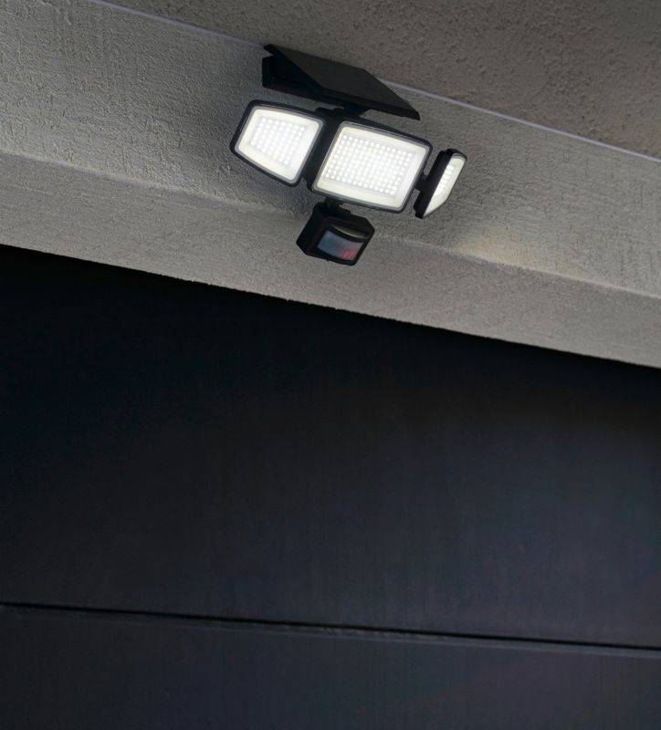 Solar Spotlight 5000 K IP54 Sort
