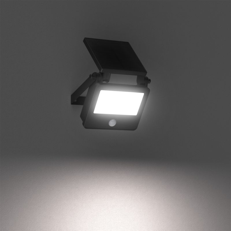 Solarlampe 800 lm 5000 K IP44 Sort