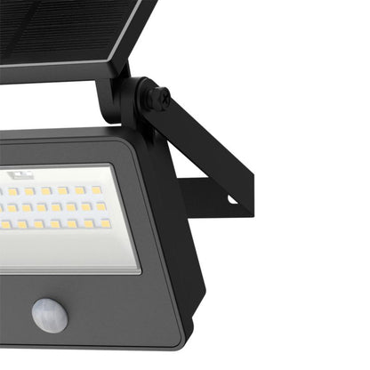 Solcellelampe 800 lm 5000 K IP44 Sort