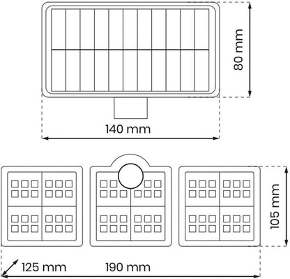 Flexi solarlygte 300 lm 6000 K IP44