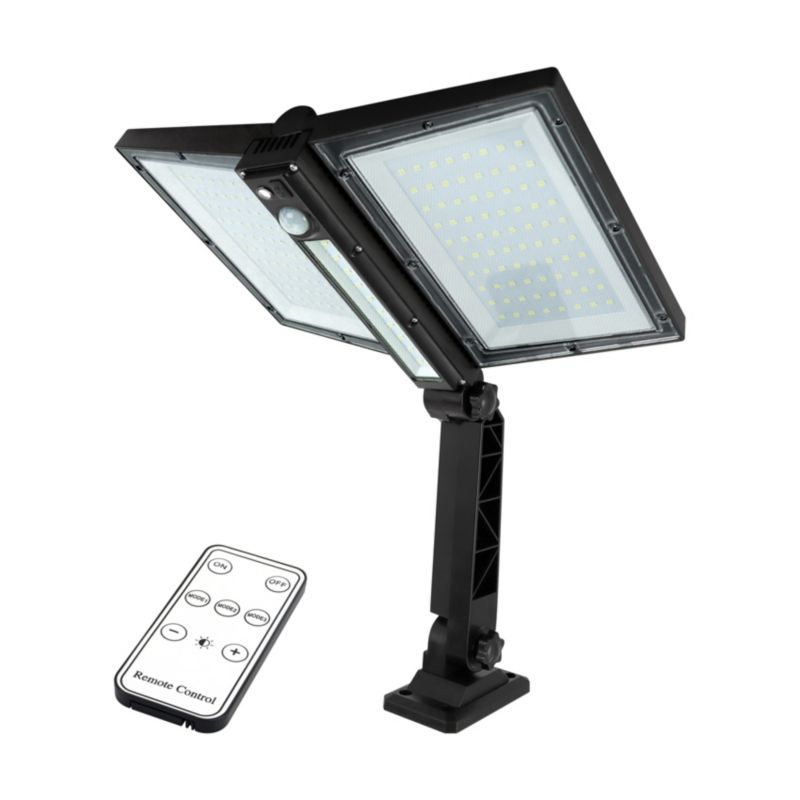 Solar Spotlight Struhm Angelo 9 W Med Bevægelsessensor Sort