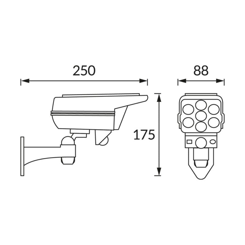 Solar LED Projektør Struhm Sono 5 W Hvid