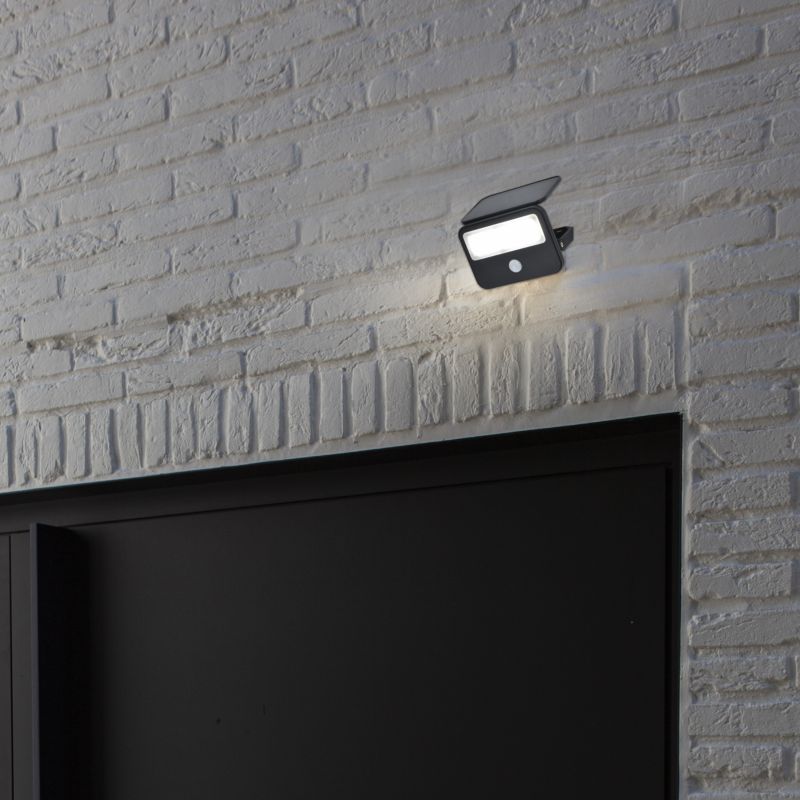 Solarlampe med Bevægelsessensor 5000 K 700 lm Sort