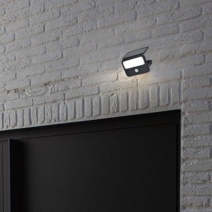 Solarlampe med Bevægelsessensor 5000 K 700 lm Sort