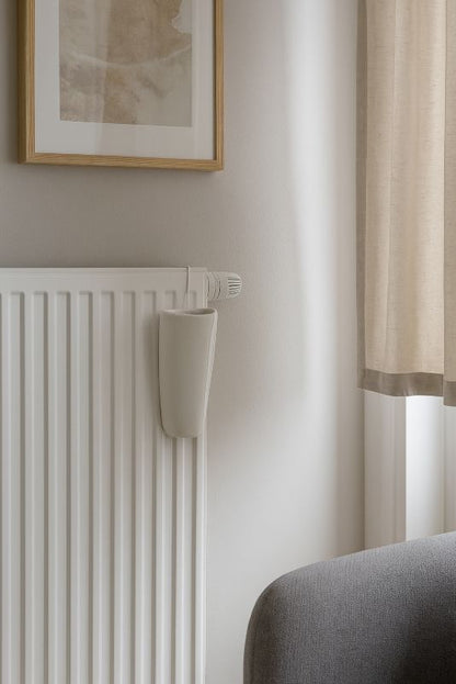 Keramisk luftfugter til radiator rektangulær hvid 1 stk.