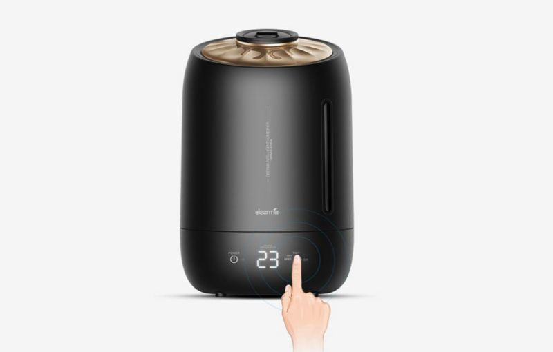 Ultralyds luftfugter Deerma F600 i mat-sort