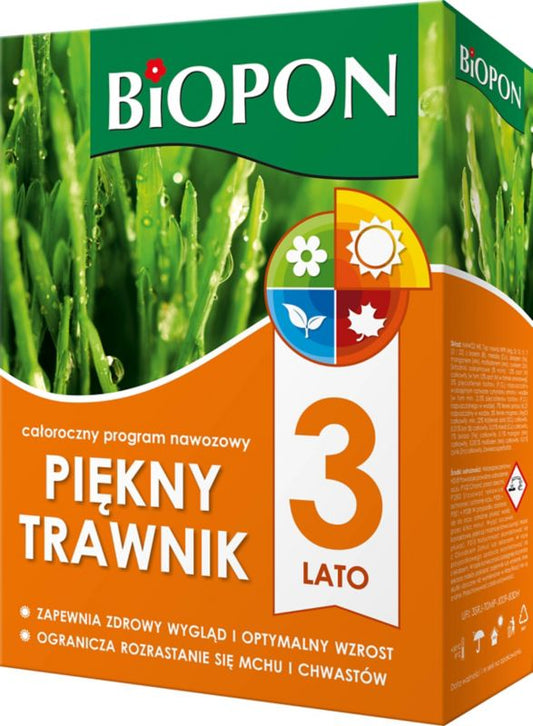 Biopon smukker græsplæne gødning sommer 2 kg