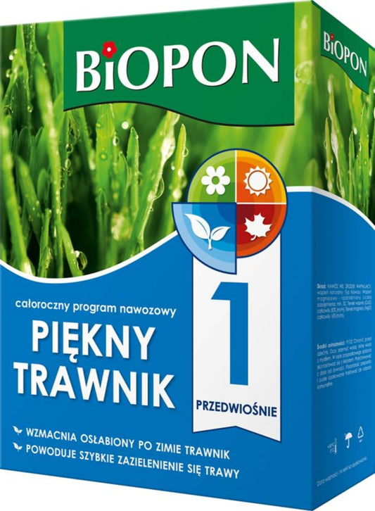 Biopon gødning smuk græsplæne forår 2 kg