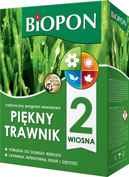 Biopon smukker græsplæne forårsgødning 2 kg