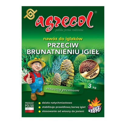 Gødning til nåletræer Agrecol mod brunfarvning af nåle 3 kg