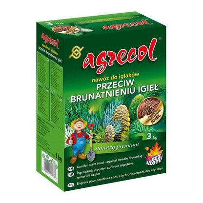 Gødning til nåletræer Agrecol mod brunfarvning af nåle 3 kg