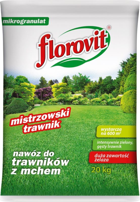 Florovit Mistrzowski gødning til græsplæner 20 kg