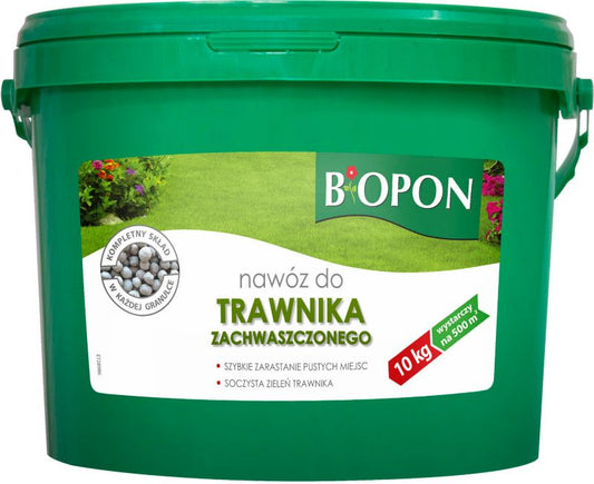 Biopon gødning til ukrudtsplagede græsplæner 10 kg