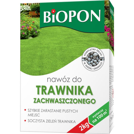 Biopon gødning til ukrudtsplagede græsplæner 2 kg