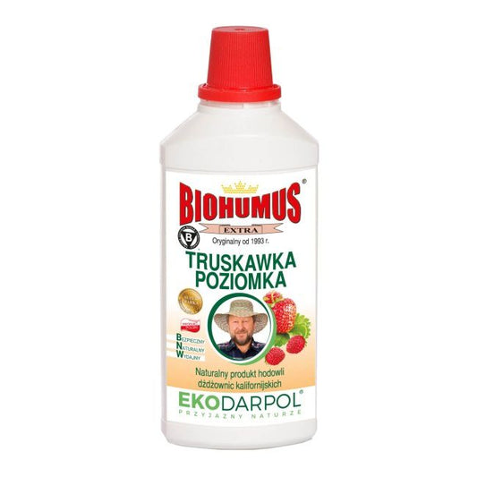 Biohumus Extra gødning til jordbær og skovjordbær 1 l