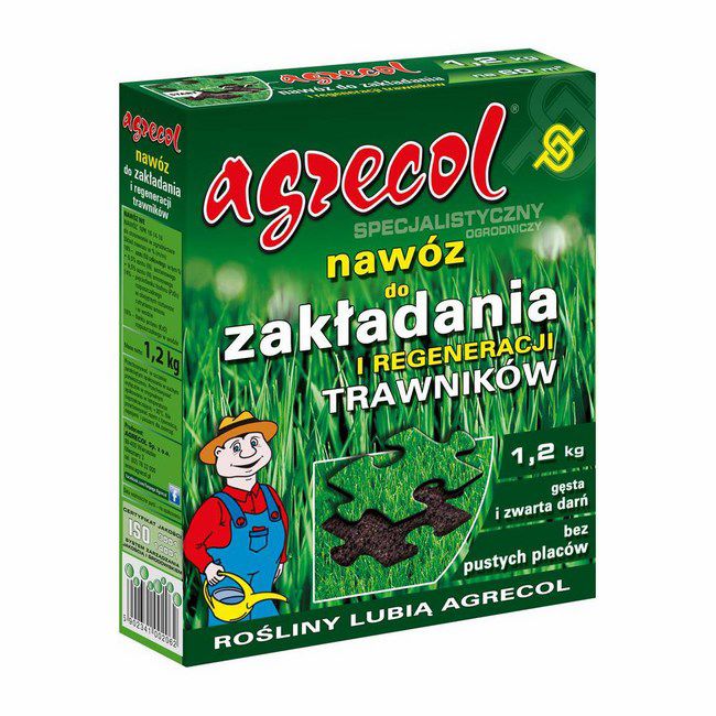 Gødning til etablering og genopretning af græsplæne Agrecol 1,2 kg