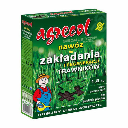 Gødning til etablering og genopretning af græsplæne Agrecol 1,2 kg