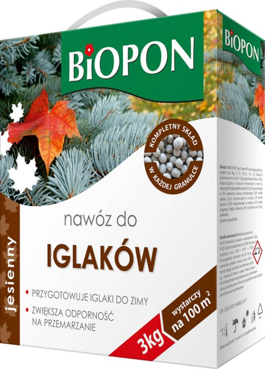 Eftergødning til nåletræer Biopon 3 kg