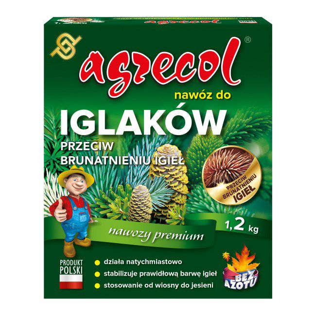 Gødning mod brunfarvning af nåle Agrecol 1,2 kg