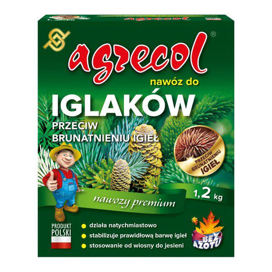 Gødning mod brunfarvning af nåle Agrecol 1,2 kg