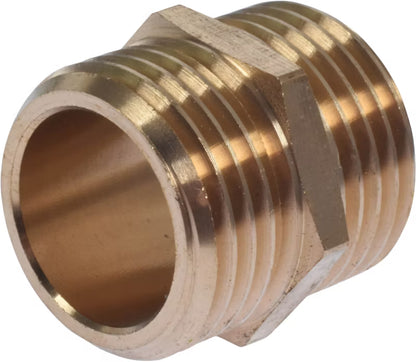 Nippel med Udvendigt Gevind 1/2" Messing
