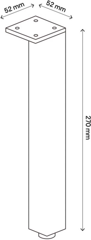 Ben til Aruna-skab i krom