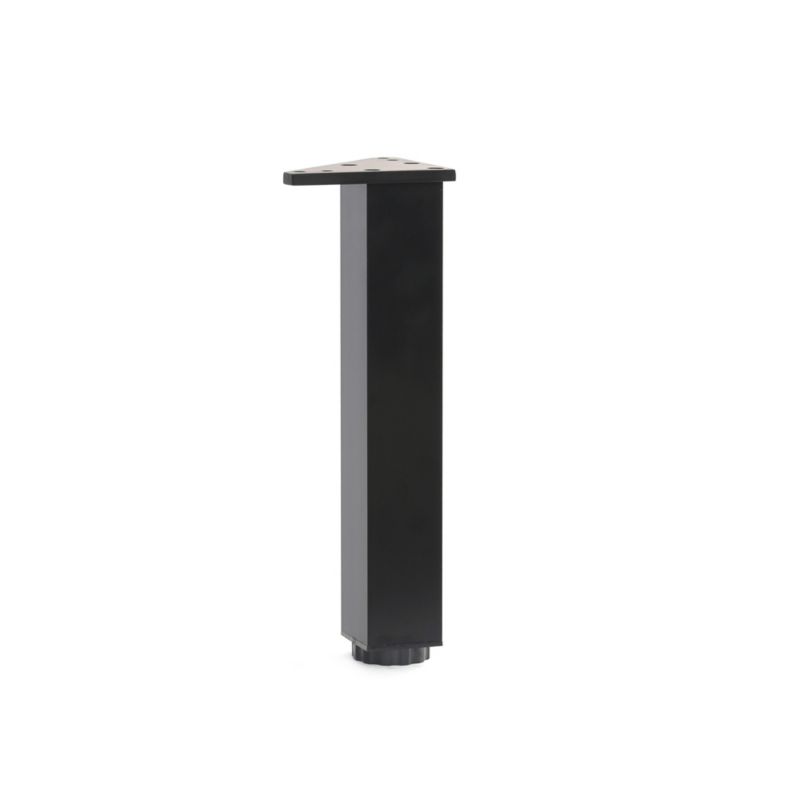 Regulerbare Møbelben til Badeværelsesskab Sort Mat 2 stk. 40x40 mm 231-245 mm