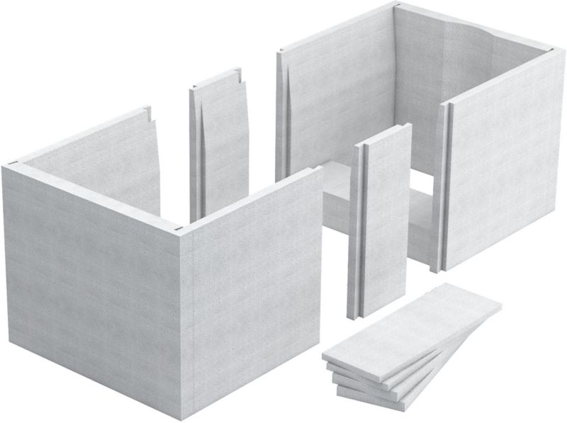 Schedpol styropor vandskålholder 120-140 x 70 x 55 cm