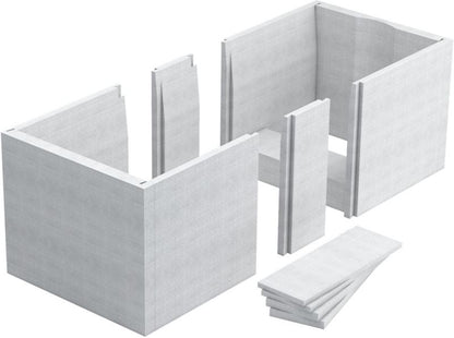 Schedpol styropor vandskålholder 120-140 x 70 x 55 cm