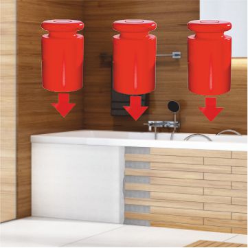 Schedpol styropor vandskålholder 120-140 x 70 x 55 cm