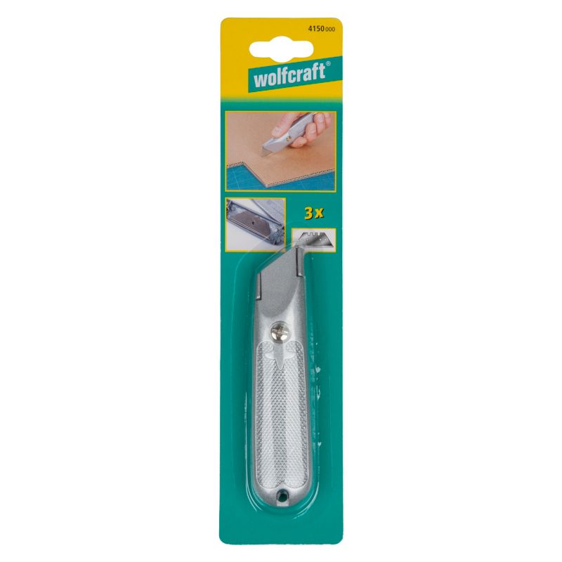 Wolfcraft 4150000 metalkniv med fast trapezformet klinge