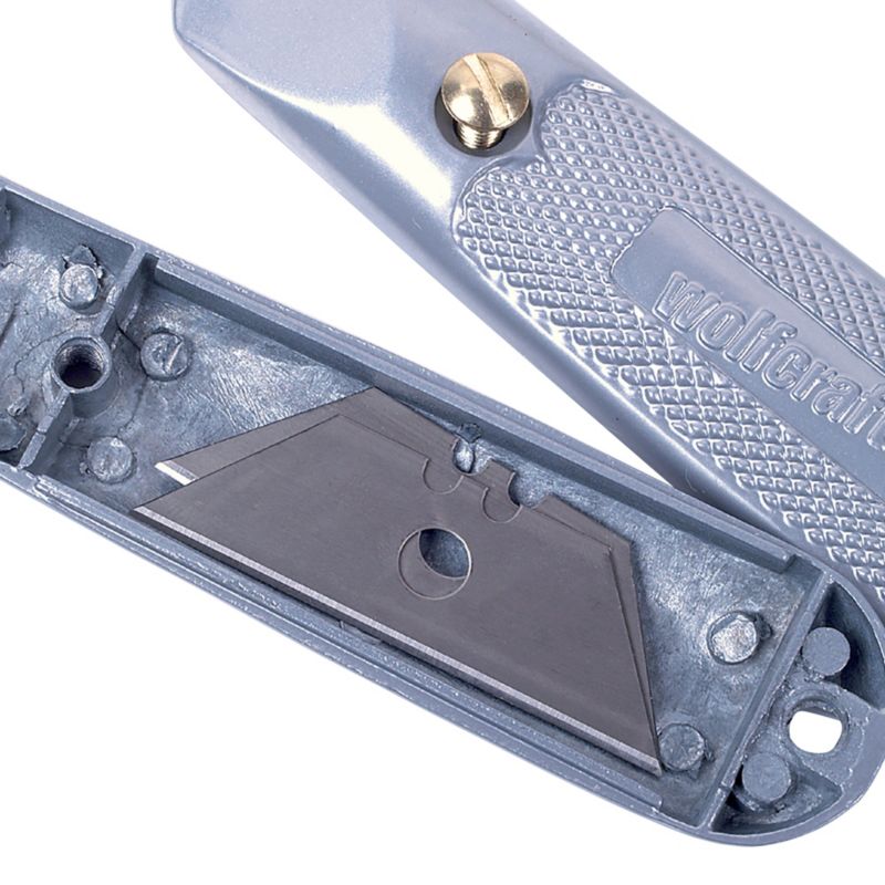 Wolfcraft 4150000 metalkniv med fast trapezformet klinge