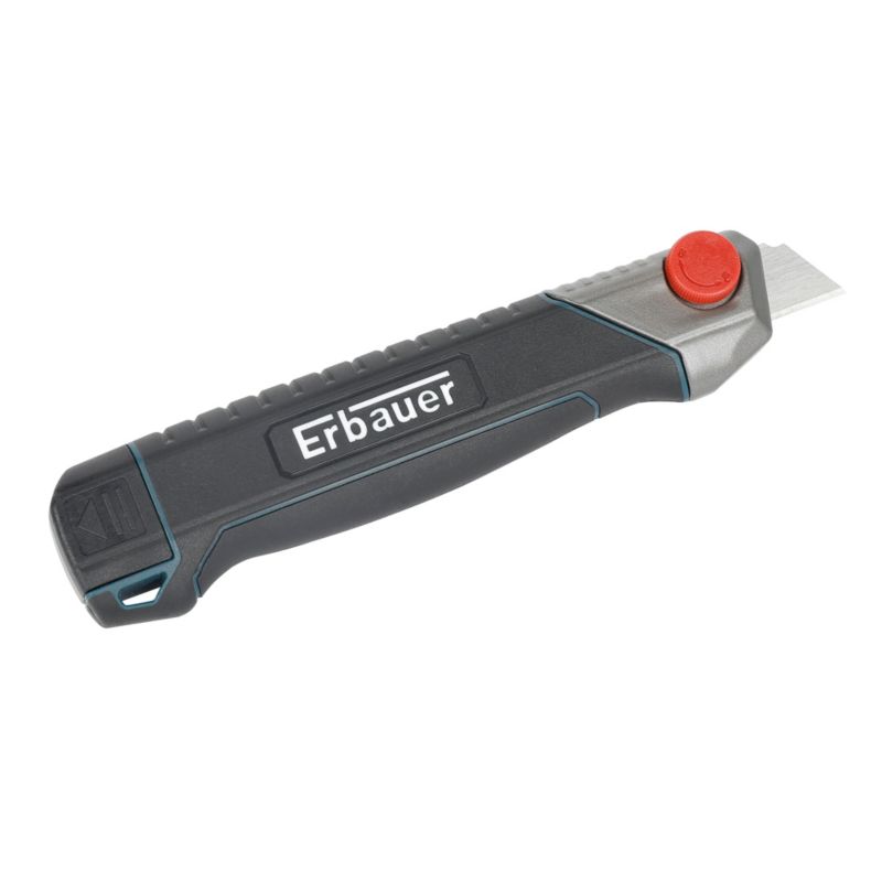 Erbauer segmentkniv med gummigreb