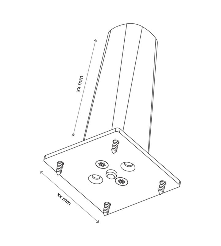 GoodHome Atomia træben 11 cm, 2 stk.