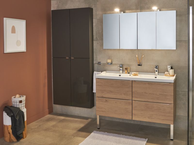 Møbelben Portloe 40x40 mm Krom Blank 2 stk.