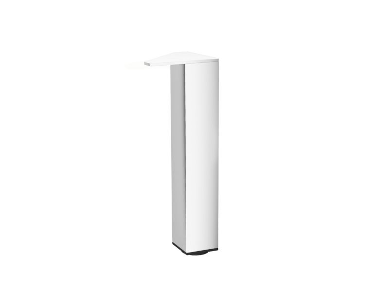 GoodHome Portloe møbelfødder i metal, krom, blank, 2 stk.