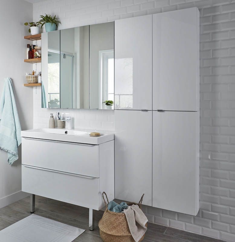 GoodHome Portloe møbelfødder i metal, krom, blank, 2 stk.