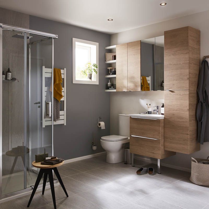 GoodHome Portloe møbelfødder i metal, krom, blank, 2 stk.