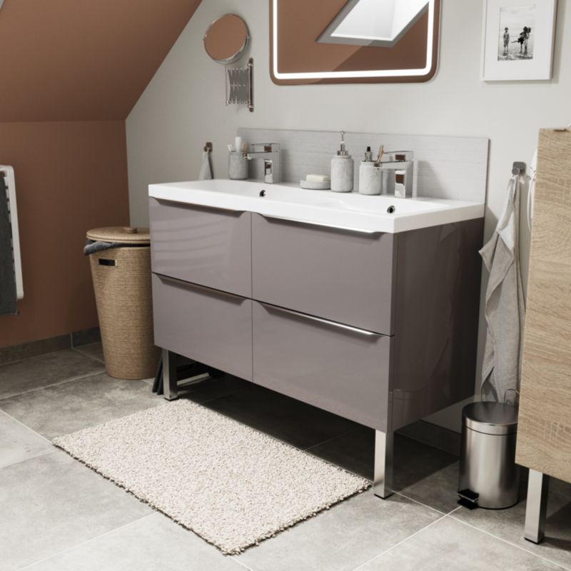 Møbelben Portloe 40x40 mm Krom Blank 2 stk.