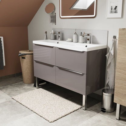 Møbelben Portloe 40x40 mm Krom Blank 2 stk.