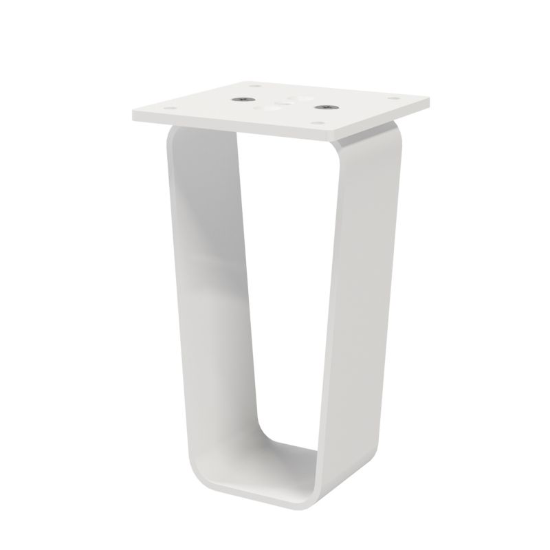 GoodHome Atomia metalben 11 cm hvide 2 stk.