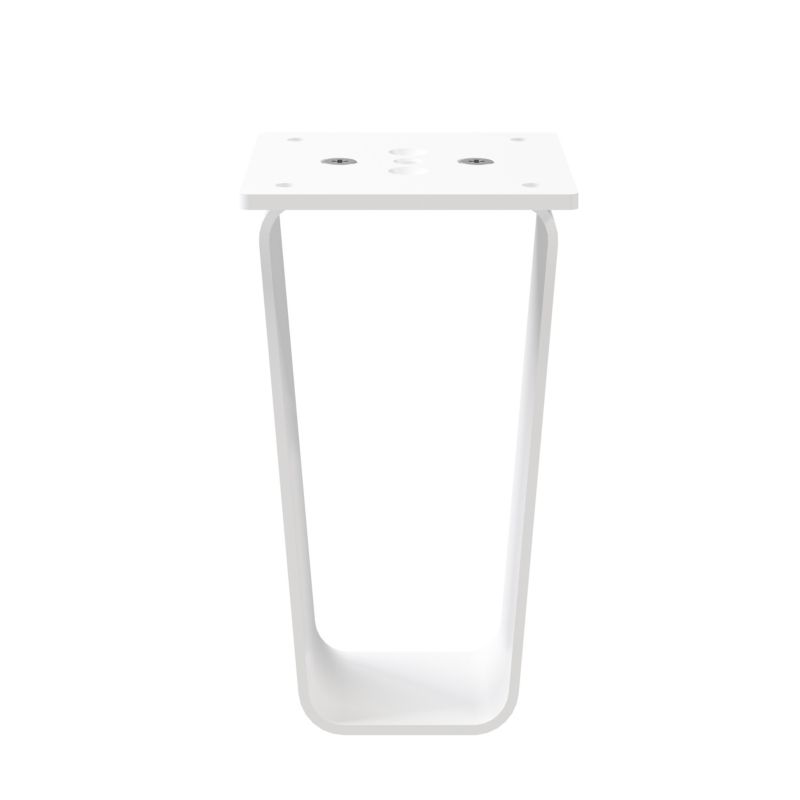 GoodHome Atomia metalben 11 cm hvide 2 stk.
