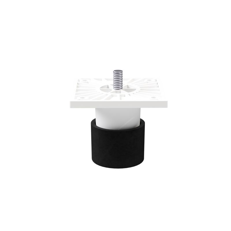 Justerbare ben GoodHome Atomia 5 cm hvide 2 stk.