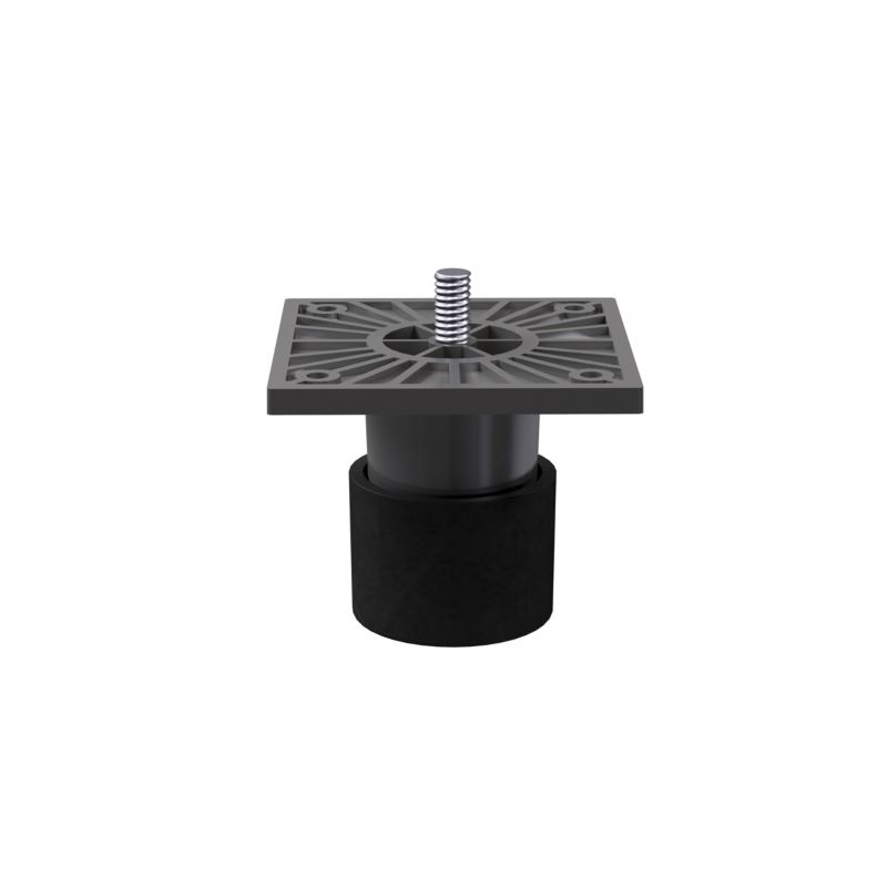 Justerbare ben GoodHome Atomia 5 cm grå 2 stk.