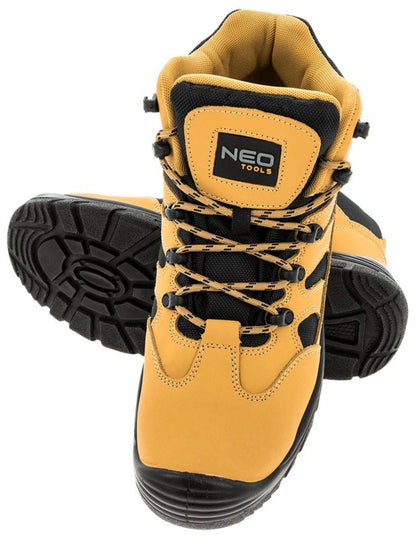 Nubuk sikkerhedsstøvler NEO TOOLS S3 SRC størrelse 41, 1 par