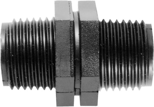 Nippel med gevind 1/2" til 1/2"