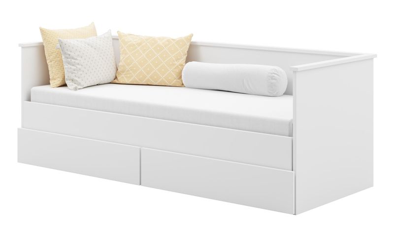 Uddtræksseng Helios 200x80/200x160 cm Hvid