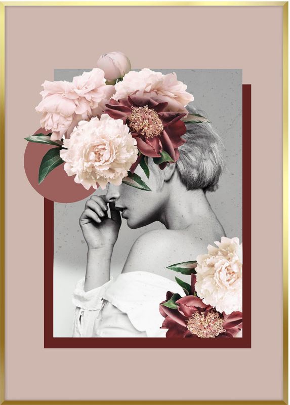 Artbox B&W Girl billede 50 x 70 cm
