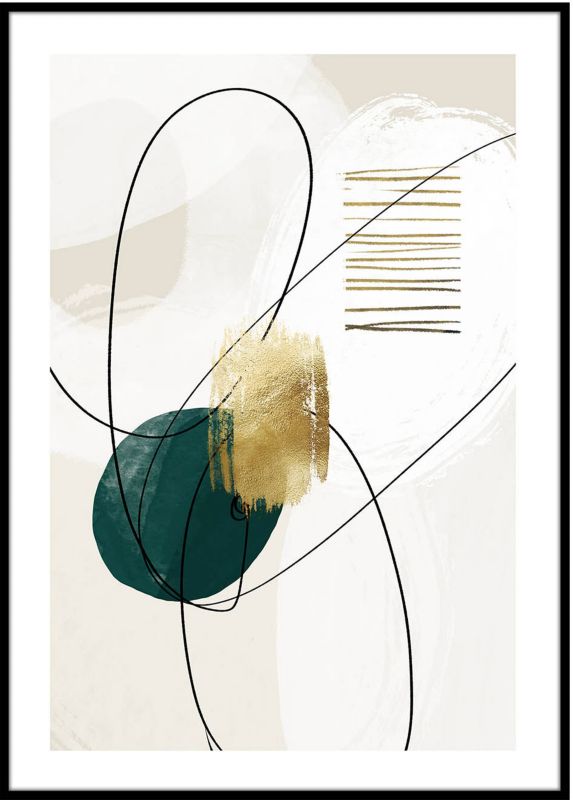 Artbox Green Shape billede 50 x 70 cm 110